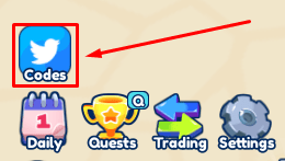 Bubble Gum Simulator INFINITY codes button