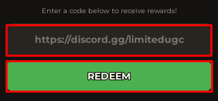 Last Blood enter codes box and redeem button