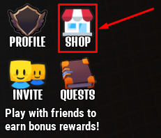 Dungeon Gunfight shop button