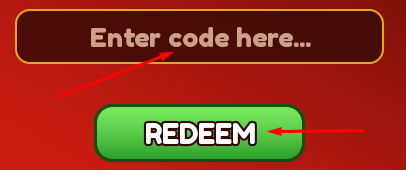 Enter code here box and REDEEM button to use codes in Build the Great Wall!