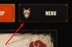 The MENU button in BitShinobi