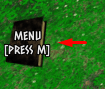 The MENU button in Black Grimoire