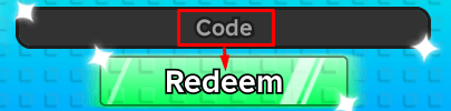 The "Code" box and Redeem button in Build Your Gym