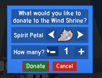 Bee Swarm Simulator Wind Shrine donation example