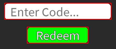Cultivation Incremental enter codes box and redeem buttpn