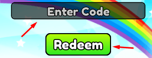 The "Enter Code" box and Redeem button in Golf Training
