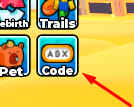 The Code button in Escape from the Quicksand