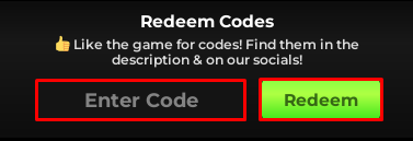Flight World enter codes box and redeem button