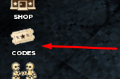 The CODES button in The Scary Train