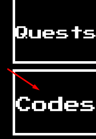 The Codes button in Untitled UTMM Game's menu