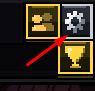 Gear icon in Plinky Plonky