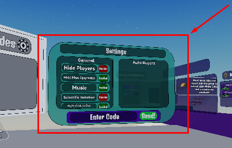 Card Flipping Incremental settings board
