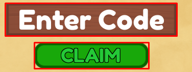DEEP enter codes box and claim button