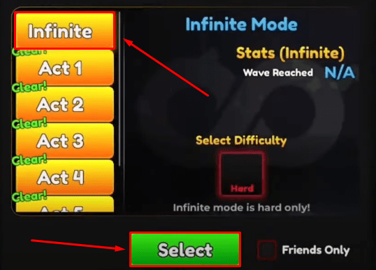 Anime Adventures Snowy Kingdom Infinite option
