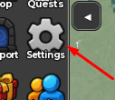 The Settings button in Card Battles: Prestige