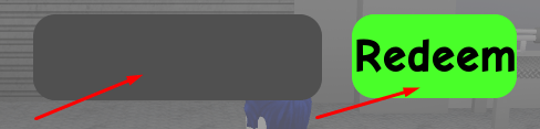 Text box and Redeem button to redeem codes in Backrooms Morphs 2