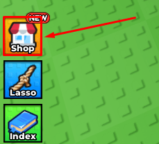 Raise Brainrots shop button