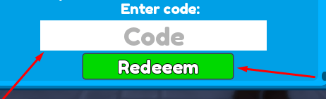 The Code box and Redeem button in OG Toilet Tower Defense