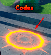 The Codes circle in Blade Simulator