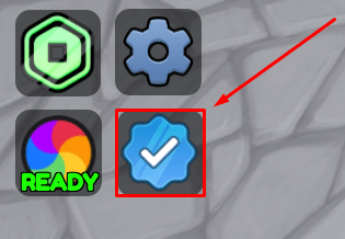 Firework Testground blue tick icon