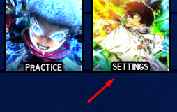 The "SETTINGS" button in META LOCK