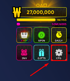 Squabble Game CFG button