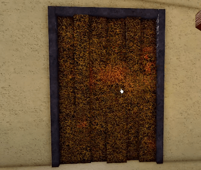 Blox Fruits Saber Puzzle flaming brown curtain example