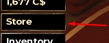 The Store button in betrayed