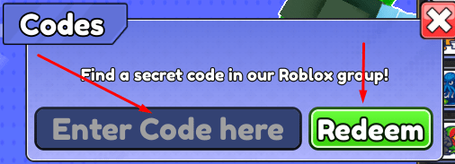The Codes sections in Brainrot Clicker