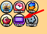 The Codes button in Minion Simulator