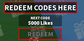Robots VS Humans enter codes box and redeem button