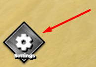 The Settings button in Pirate Piece