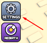 SETTINGS button in Durian Garden