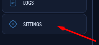 The SETTINGS button in Fleet Empire