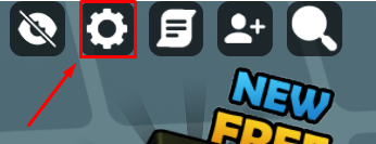 Knockout League settings button