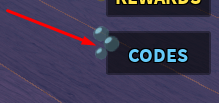 The CODES button in Fishing Tower Defense