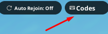 The Codes button in Idle Defense