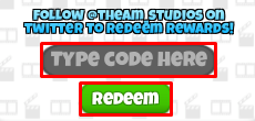 Cinema Tycoon enter codes box and redeem button