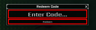 Sol's RNG enter codes box and redeem button