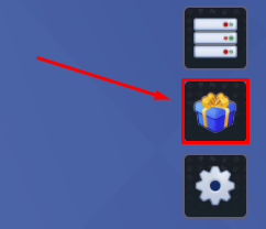 Super League Soccer blue gift icon