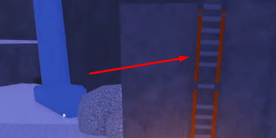 Fisch Crystalized Rod guide ladder on right
