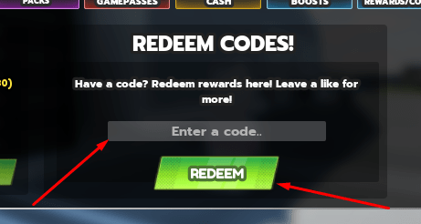 The Enter a code box and REDEEM button in Ghost Driver