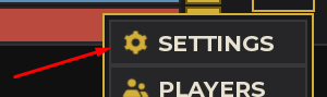 The SETTINGS button in Idle Mafia Game
