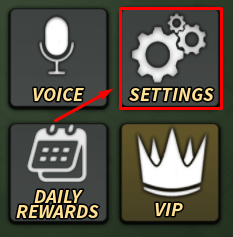 Meet People Across The World settings button