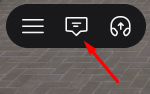 The chatbox button in Hidden Within