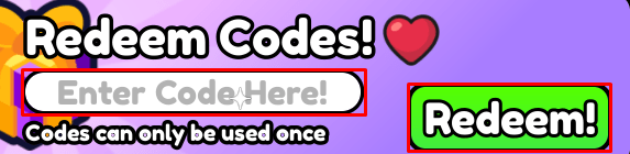 Dinosaur Racing enter codes box and redeem button