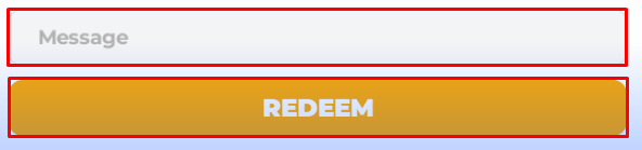 DONATE MODDED V enter codes box and redeem button