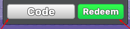 The Code box and Redeem button in Pass or Explode