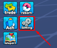 Pets League Race setting button