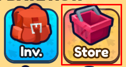 Clicker Simulator: X store button